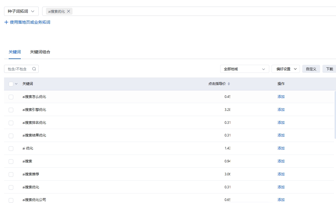 百度关键词规划师